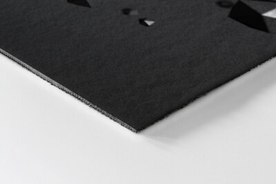 Tapete de entrada Abstração Geométrica Preta