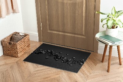 Tapete de entrada Abstração Geométrica Preta