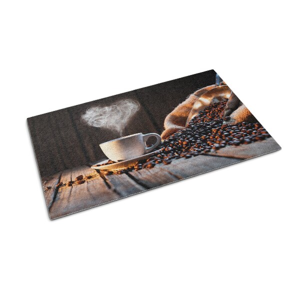 Tapete de entrada Coração de Café