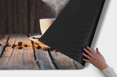 Tapete de entrada Coração de Café