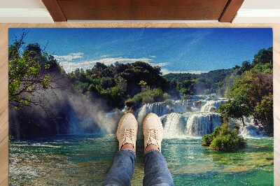 Tapete capacho Paisagem de Cachoeira