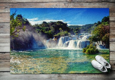 Tapete capacho Paisagem de Cachoeira