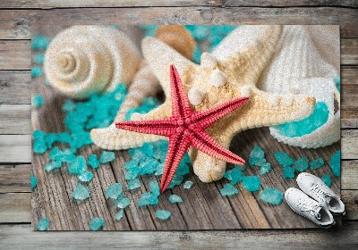 Tapete capacho Conchas de estrelas do mar