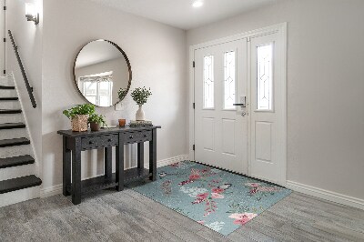 Tapete de entrada Pássaros Flores