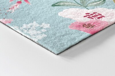 Tapete de entrada Pássaros Flores