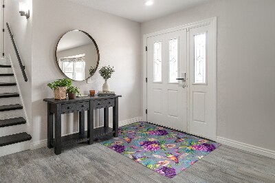 Tapete de entrada Flores Pássaros