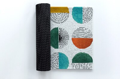 Tapete capacho Círculos Linhas