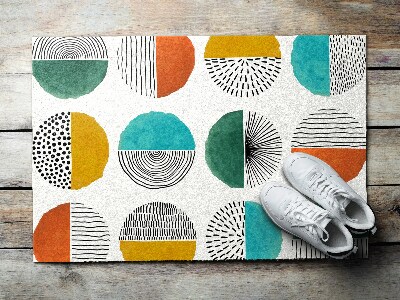 Tapete capacho Círculos Linhas