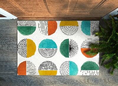 Tapete capacho Círculos Linhas