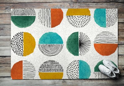 Tapete capacho Círculos Linhas