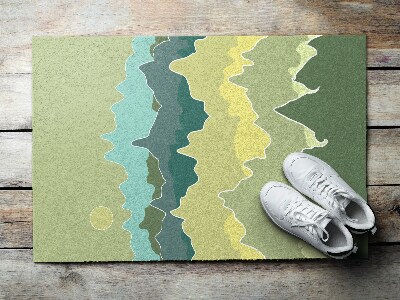 Tapete capacho Abstração de Montanhas