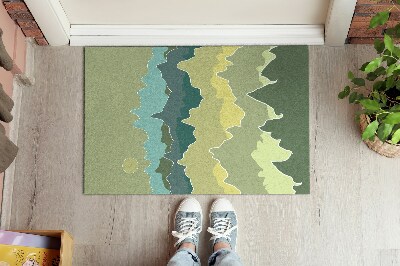 Tapete capacho Abstração de Montanhas