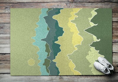 Tapete capacho Abstração de Montanhas