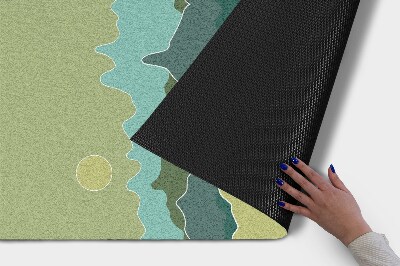 Tapete capacho Abstração de Montanhas