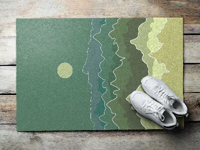 Tapete capacho Abstração de Montanhas