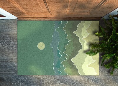 Tapete capacho Abstração de Montanhas