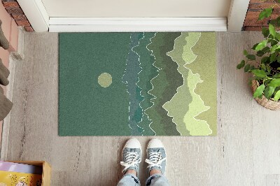 Tapete capacho Abstração de Montanhas