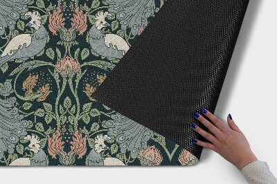 Tapete de entrada Pássaros Plantas