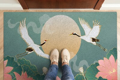 Tapete capacho Pássaros Flores