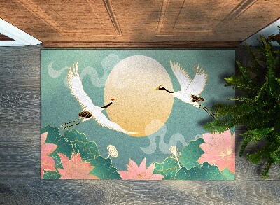 Tapete capacho Pássaros Flores