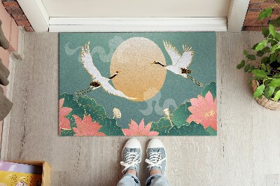 Tapete capacho Pássaros Flores