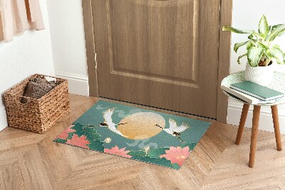 Tapete capacho Pássaros Flores