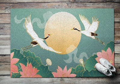 Tapete capacho Pássaros Flores