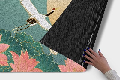 Tapete capacho Pássaros Flores