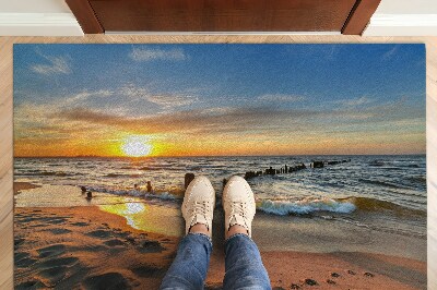 Tapete capacho Praia do Pôr do Sol