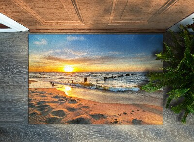 Tapete capacho Praia do Pôr do Sol