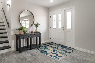 Tapete capacho Padrão de peixe