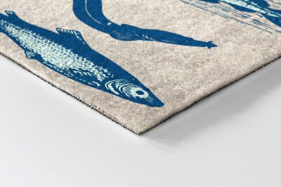 Tapete capacho Padrão de peixe