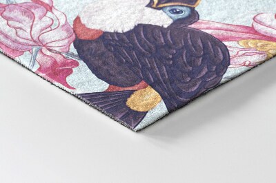 Tapete de entrada Pássaros Flores