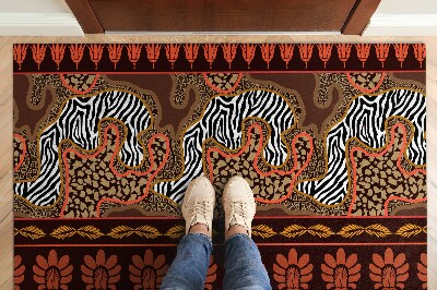 Tapete capacho Resumo de animais da África