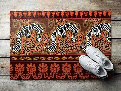 Tapete capacho Resumo de animais da África