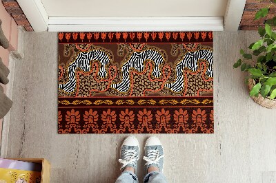 Tapete capacho Resumo de animais da África