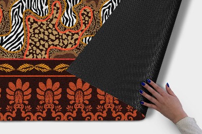 Tapete capacho Resumo de animais da África