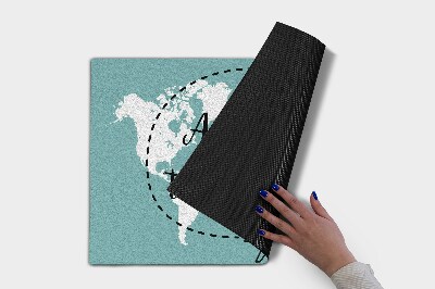 Tapete capacho Mapa do mundo