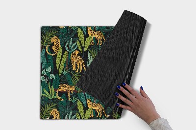 Tapete de entrada Plantas de chita animal