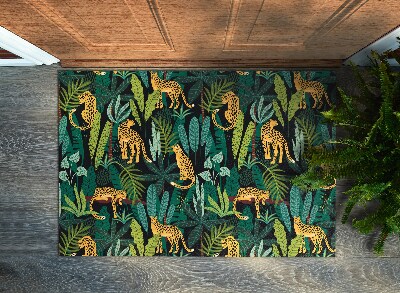 Tapete de entrada Plantas de chita animal