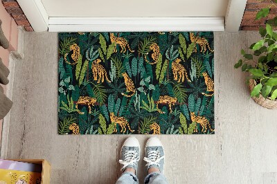 Tapete de entrada Plantas de chita animal