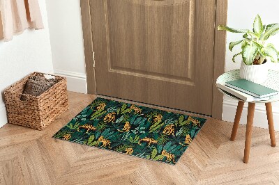 Tapete de entrada Plantas de chita animal