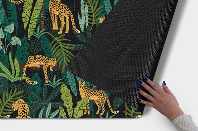 Tapete de entrada Plantas de chita animal