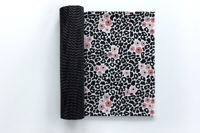 Tapete de entrada Leopardo de abstração