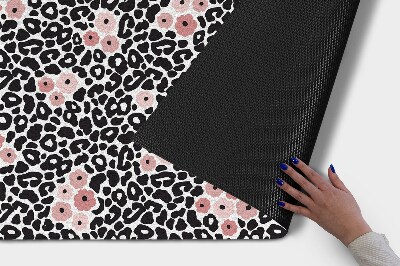 Tapete de entrada Leopardo de abstração