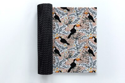 Tapete capacho Plantas para pássaros tucanos