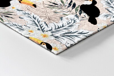 Tapete capacho Plantas para pássaros tucanos