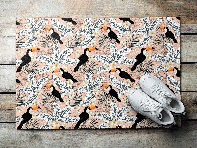 Tapete capacho Plantas para pássaros tucanos