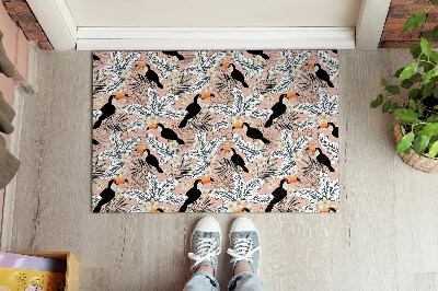 Tapete capacho Plantas para pássaros tucanos