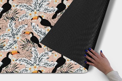 Tapete capacho Plantas para pássaros tucanos